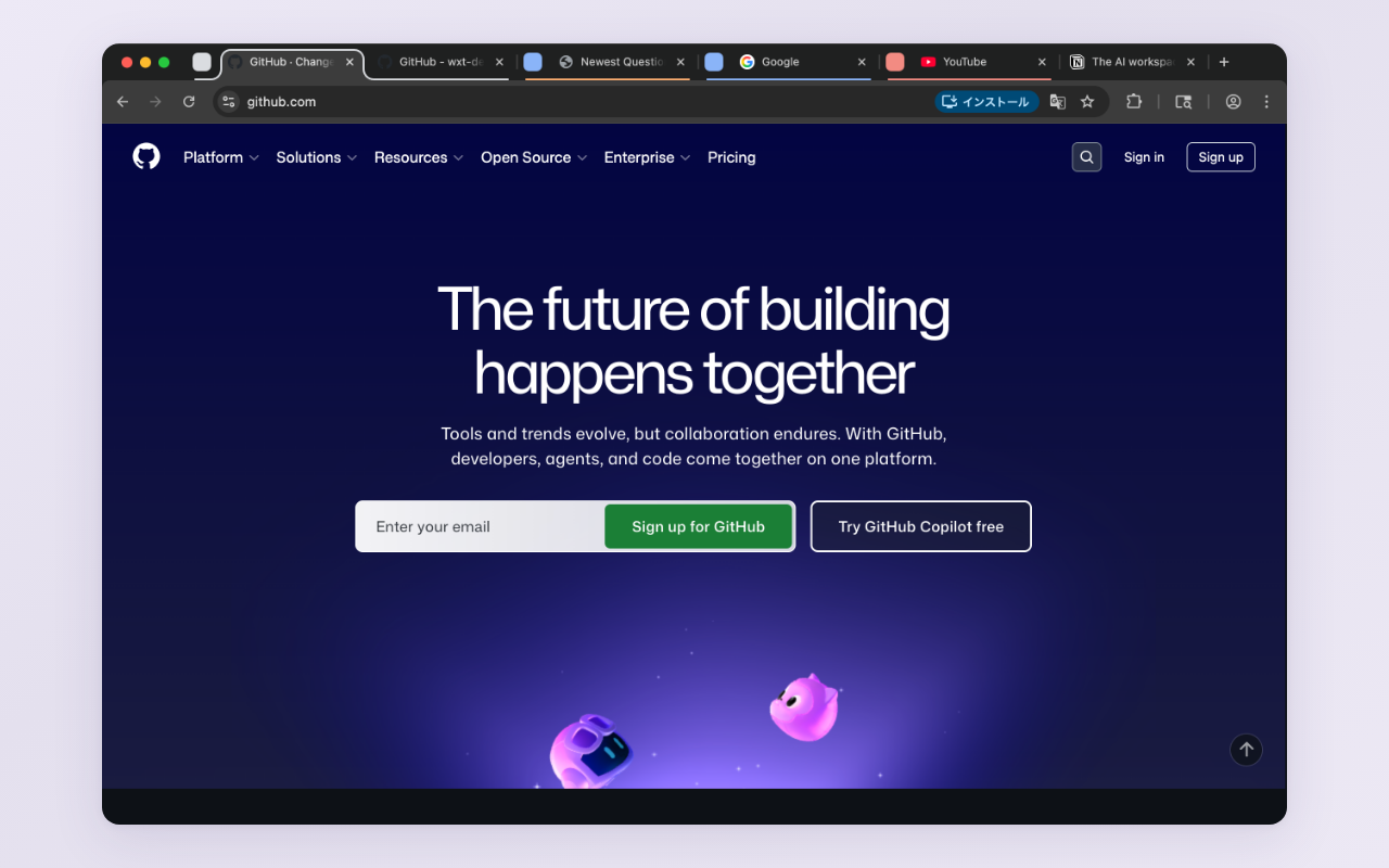 Chrome browser with tabs auto-grouped by TabFlow into color-coded native Tab Groups